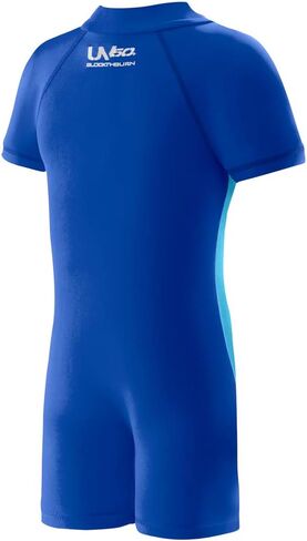 Speedo Kids' Swimsuit One Piece Short Sleeve Rashguard Begin to Swim Print in Saudi Arabia