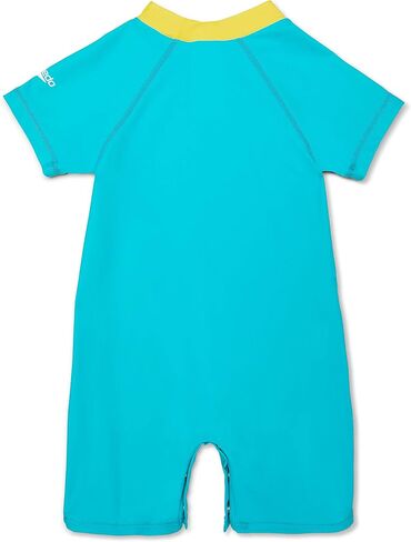 Speedo Kids' Swimsuit One Piece Short Sleeve Rashguard Begin to Swim Print in Saudi Arabia