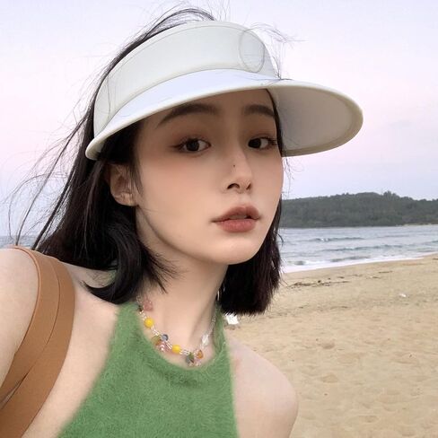 Cloth Covered Slip-On Visor, Sun Sports Visor Hats Cap for Women Adjustable Cap in Kuwait
