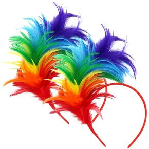 SUNNYPRO Feather Fascinator Headbands 1920's Women's 20s 50s Hat Tea Party Cocktail Wedding Headpiece for Women