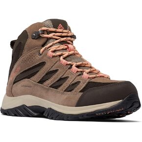 Columbia Women's Crestwood Mid Waterproof, Cordovan/Mud, 8.5