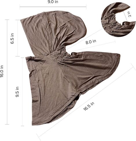 TheHijabStore.com Women's Ninja Hijab Under Scarf with Comfortable Elastic Neck Full Instant Coverage Bonnet Caps in Saudi Arabia