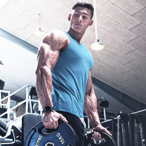 COOFANDY Men's 3 Pack Workout Tank Tops Gym Sleeveless Shirts V Neck Bodybuilding Muscle Tee Shirt in Kuwait