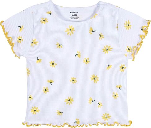 Gerber Girls' Toddler 3-Pack Short Sleeve Tees in Saudi Arabia