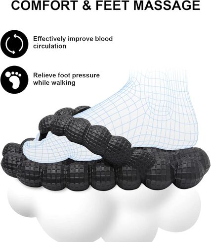 شيفال تدليك فقاعة الشرائح الوجه يتخبط للنساء الرجال، كرة الغولف فقاعة سحابة الصنادل ثونغ، النعال فقاعة ليتشي مضحك، غرفة نوم الشاطئ دش الفول السوداني الشرائح in Kuwait