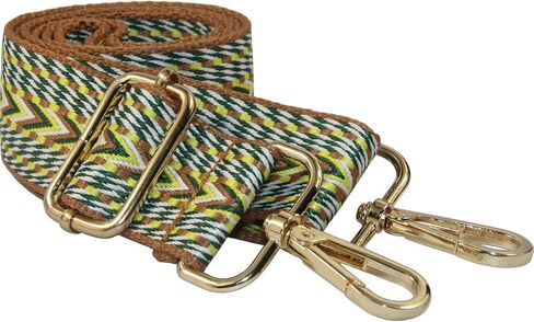 Wide Handbag&Purse Strap Jacquard Woven Guitar Style Multicolor Replacement Strap Canvas Adjustable Crossbody Bag Strap in Kuwait