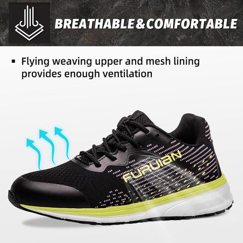 Furuian Steel Toe Shoes for Women Lightweight Safety Indestructible Sneakers Slip Resistant Work Utility Shoes in Saudi Arabia