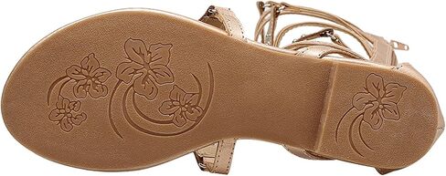 ANUFER Womens Knee High Roman Gladiator Sandals Rivets Studded Strappy Zipper Thong Sandals in Saudi Arabia