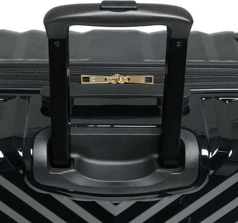Karl Lagerfeld Paris Women's Suitcase Spinner Wheels Hardside, Deep Black, One Size in Saudi Arabia