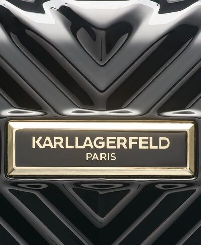 Karl Lagerfeld Paris Women's Suitcase Spinner Wheels Hardside, Deep Black, One Size in Saudi Arabia