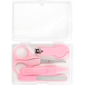 YEEPSYS Baby Nail Clippers Kit, Newborn Manicure Pedicure Clipper File with Case, Nail File, Scissor, Tweezers,4 in 1 Nail Care Set for Kids, Toddler, Infant in Kuwait