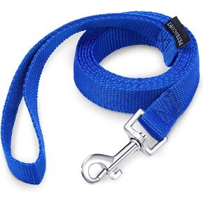 PETESCORT Dog Leashes for Small and Medium Dogs,Strong Durable Dog Leades,5FT/6FT/10FT/15FT/20FT/30FT/50F Long, 3/4 Inch Wide(Black,5Ft
