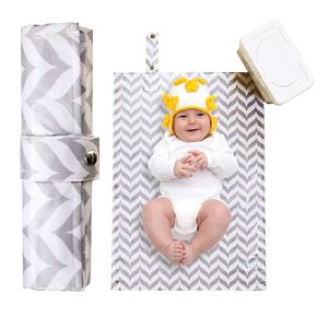 Best Portable Diaper Changing Pad for Baby, Toddler, Diaper Bag, Baby Backpack, Clutch, Kit, Changing Station Caddy, Travel Mat - Waterproof, Wipeable & Washable - Cushioned Quilted Padding in Saudi Arabia