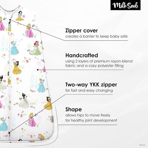 Milk Snob Disney Baby Sleeping Sack, Sleeveless Sleep Bag and Wearable Zip Up Blanket for Girl and Boy, Newborn Infant Shower | Sleeping Sack, Sleeveless Sleep Bag and Wearable Zip Up Blanket for Girl and Boy, Newborn Infant Shower in Saudi Arabia