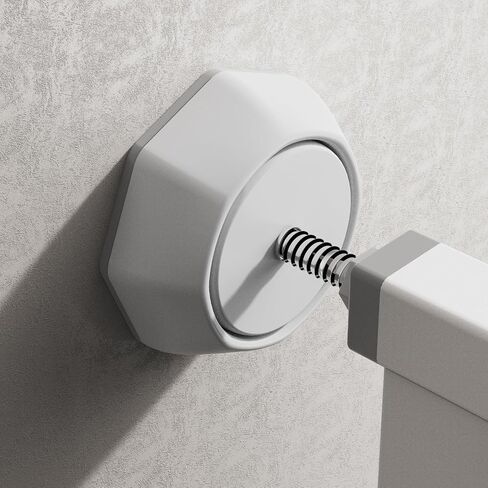 ICERO Baby Gate Wall Protector - Protect Walls & Doorways from Pet & Dog Gates - Pressure Mounted Gates Work on Stairs - Gates Wall Cups - 4 Pack - White in Saudi Arabia