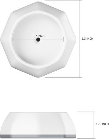 ICERO Baby Gate Wall Protector - Protect Walls & Doorways from Pet & Dog Gates - Pressure Mounted Gates Work on Stairs - Gates Wall Cups - 4 Pack - White in Saudi Arabia