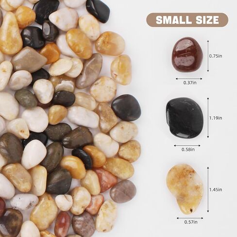 WHANLEY L&Q 10 LB Decorative Stones(0.8-1.4 Inches) Polished Pebbles,Rocks for Plants,Landscaping Stones,Vase Filler,Aquarium Gravel,River Rock,Pebbles for Indoor,Rocks,Fish Tank Gravel in Saudi Arabia