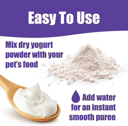 Whole Life Pet Probiotic Yogurt Powder for Dogs and Cats. Improves Digestion. Live Active Cultures. Mix with Water for Instant Puree. Human Grade Quality in Kuwait