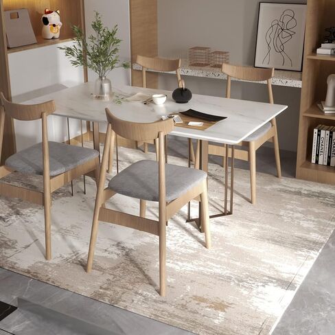 OIGAE Machine Washable Rug - 5x7 Area Rug Low-Pile Non-Shedding Foldable Abstract Modern Rugs, Stain Resistant Anti Slip Backing Rugs for Living Room&Bedroom&Dining Laundry Home Office Carpet, Brown in Kuwait