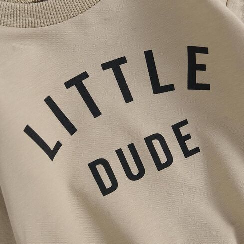 Toddler Baby Boy Fall Clothes Letter Print Tops Pants Outfits | 6 12 18 24 Months,2T 3T 4T 5T,Crew Neck,Long Sleeve,Pullover,Elastic Waist,2Pcs Set,Cotton Blend,Boys Clothing in Saudi Arabia