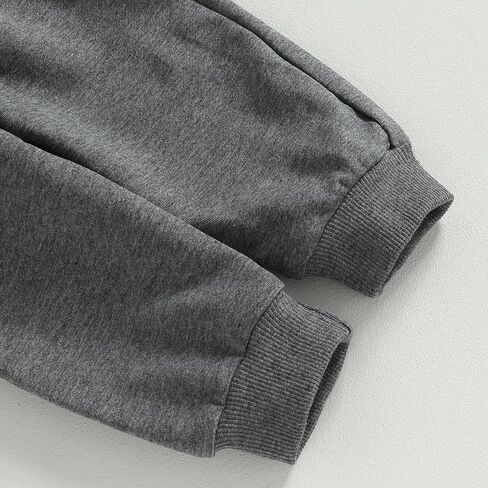 Toddler Baby Boy Fall Clothes Letter Print Tops Pants Outfits | 6 12 18 24 Months,2T 3T 4T 5T,Crew Neck,Long Sleeve,Pullover,Elastic Waist,2Pcs Set,Cotton Blend,Boys Clothing in Saudi Arabia
