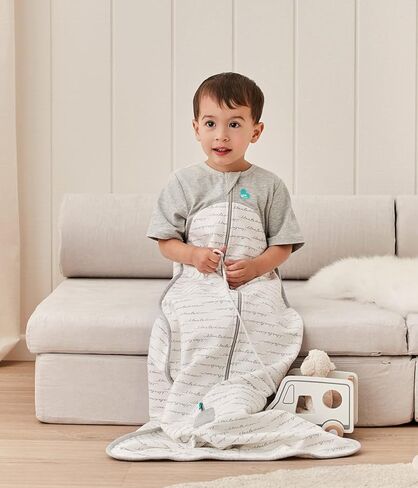 كيس نوم عضوي للأطفال الصغار من Love to Dream (18-36 شهرًا)، كيس نوم فائق النعومة لتنظيم درجة الحرارة، بطانية 1.0TOG قابلة للارتداء لجميع المواسم، وردي in Kuwait