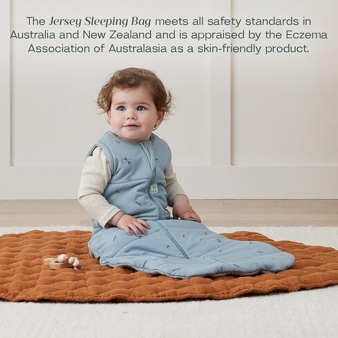 ergoPouch 1.0 Tog Jersey Sleeping Bag – Arms-Out Baby Sleep Sack, Ideal Transition from Swaddling, Slim Fit Keeps Baby Secure & Comfortable, Soft Breathable Fabric (3-12 Months, Willow) in Saudi Arabia
