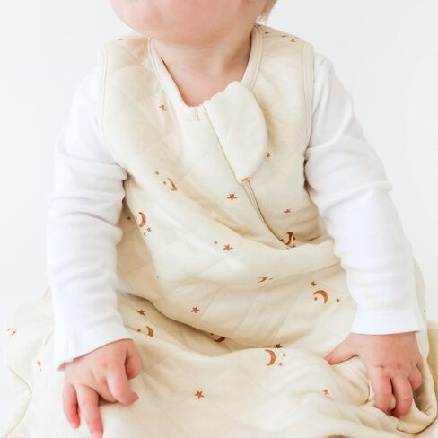 Dreambag Baby Sleep Sack, Rayon Made from Bamboo, 6-24M, Checkered | Adjustable chest and shoulder snaps mean no sizing up as baby grows, Swaddle Transition, 2-Way Zipper, 0.8 TOG Summer in Saudi Arabia