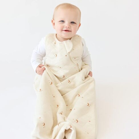 Dreambag Baby Sleep Sack, Rayon Made from Bamboo, 6-24M, Checkered | Adjustable chest and shoulder snaps mean no sizing up as baby grows, Swaddle Transition, 2-Way Zipper, 0.8 TOG Summer in Saudi Arabia