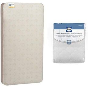 مرتبة سرير الأطفال الرضع والمرتبة من سيلي بوشر هافين بمرحلتين مقاومة للماء ومرتبة سرير للأطفال الصغار - 182 لفة فاخرة - 131.28 سم × 69.32 سم in Kuwait