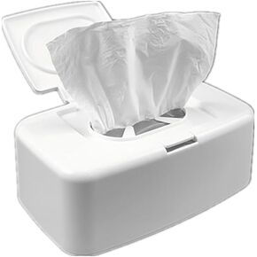 Refillable Wet Wipe Dispenser Plastic Organizer Box Storage Box Push Button White Pp Diaper Wipes Dispenser in Saudi Arabia