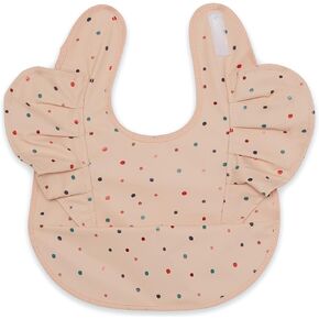 SMOOCH Extra Coverage Baby Bibs for Girls - Baby Feeding Supplies - Infant and Toddler Bibs, Smock, Waterproof Fabric bib, Fits Ages 6-24 Months (Confetti) in Kuwait
