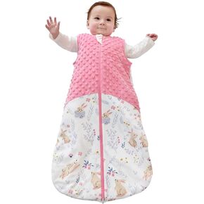 Baby Sleep Sack, 1.5 Tog Cotton Sleep Sack 0-6 months Baby Wearable Blanket with 2-Way Zipper, Blue in Kuwait