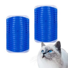 Cat Self Groomer - Wall Corner Groomers, Cat Face Scratcher, Cat Massage Comb with Catnip Pouch Perfect Scratch Massager Tool for Long and Short Fur Cats (2 Pack) in Kuwait
