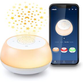 VTech BC8213 V-Hush Junior Sleep Soother - 40 Stories, Songs & Sounds, Record Your Voice, Bluetooth Speaker, Color Night Light & Ceiling Projector in Saudi Arabia