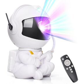 Galaxy Projector Multiple Nebula Modes, Star Projector Galaxy Light with Remote Control, Galaxy Light Projector for Bedroom, Astronaut Projector for Kids, Ceiling, Room Decor,White
