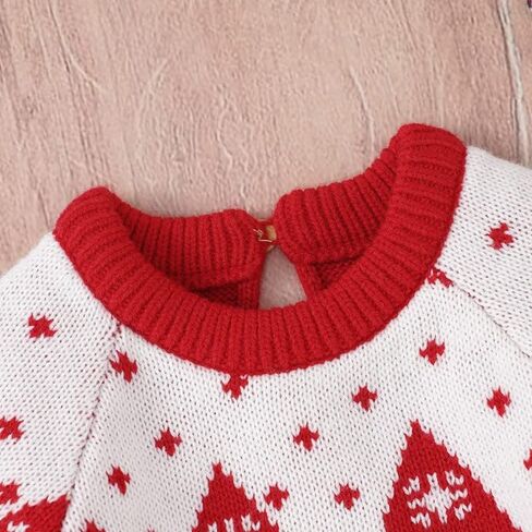 LAWKUL My First Christmas Newborn Romper Baby Boy Girl Santa Outfit Sweater Long Sleeve Pullover for Toddler in Saudi Arabia