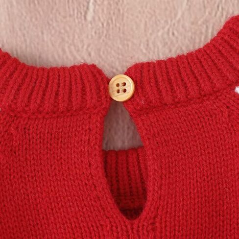 LAWKUL My First Christmas Newborn Romper Baby Boy Girl Santa Outfit Sweater Long Sleeve Pullover for Toddler in Saudi Arabia