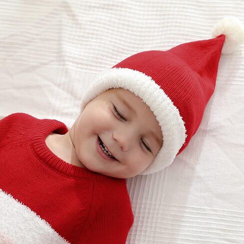 LAWKUL My First Christmas Newborn Romper Baby Boy Girl Santa Outfit Sweater Long Sleeve Pullover for Toddler in Saudi Arabia