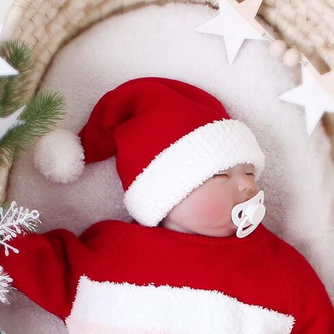 LAWKUL My First Christmas Newborn Romper Baby Boy Girl Santa Outfit Sweater Long Sleeve Pullover for Toddler in Saudi Arabia