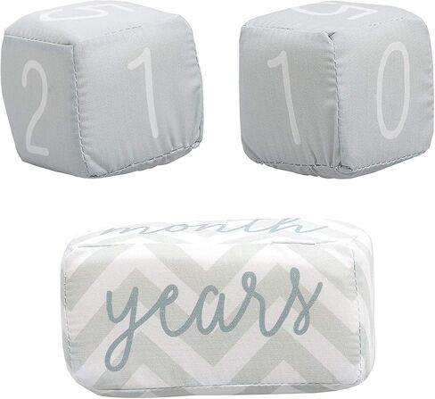 علامات معالم الطفل من كيت آند ميلو، مكعبات قطيفة لشهر الطفل، هدية للأمهات الجدد والمتوقعات، تذكارات معالم عمر الطفل، دعائم صور لحديثي الولادة in Kuwait