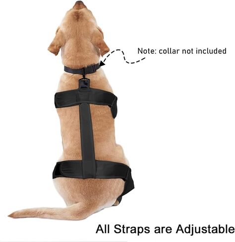 Dog Boots Leggings Dog Shoes for Large Dogs with Reflective Strips Adjustable Dog Pants for Winter Snowy Day Outdoor Walking, Black M in Saudi Arabia