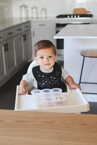 Otterlove Silicone Bib-100% Pure Platinum LFGB Baby Bibs 6-48 months-No Fillers-BPA and Phthalate Free (2 Bib Pack - Blue Elephants & Lemon Lime Otters) in Kuwait