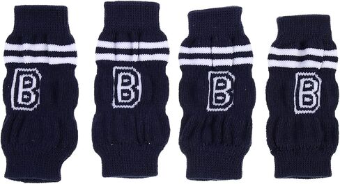 POPETPOP Dog Leg Warmers - 4pcs Knitted Pet Leg Warmers Pet Dog Elbow Protector Dog Leg Cover Dog Leg Sleeve Leg Support Protectors Leg Warmers for Dogs Cats in Kuwait