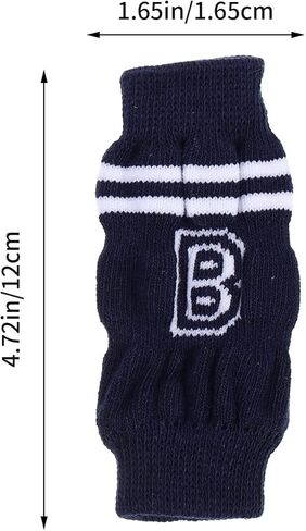 POPETPOP Dog Leg Warmers - 4pcs Knitted Pet Leg Warmers Pet Dog Elbow Protector Dog Leg Cover Dog Leg Sleeve Leg Support Protectors Leg Warmers for Dogs Cats in Kuwait