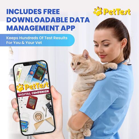 PetTest Painless Glucose Monitoring System | Blood Sugar Check Kit for Dogs & Cats - Mega Value - Full Kit Includes Genteel Lancing Device, Lancets, Test Strips, Glucose Meter | Diabetic Supplies in Saudi Arabia