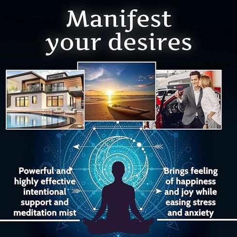 New Moon Manifestation Spray - Infused with Crystals to Amplify New Moon Energy, Handcrafted by Moonwater Elixir to create a Fresh Start and Boost New Moon Intentions for Effective Results in Kuwait