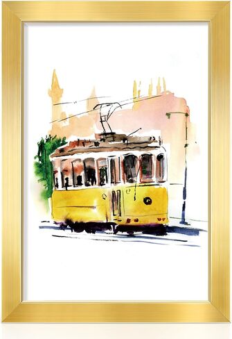 إطارات صور Annecy مقاس 8 × 10 (عبوة واحدة، ذهبي)، إطار صور بتصميم بسيط، للصور مقاس 8 × 10 للتركيب على الحائط، ديكور مكتب منزلي كلاسيكي بسيط in Kuwait