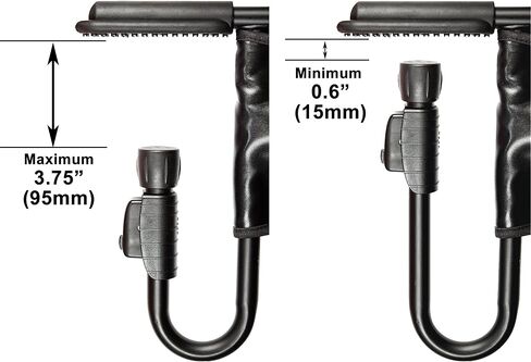 guzzie+Guss Perch Clip On Table Chair – Easy and Secure Setup for Travel (Including Restaurants, Picnics), at Home (Kitchen Islands, Dining Tables) with Machine Washable Fabric, Black in Saudi Arabia
