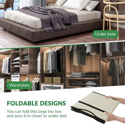 صندوق ألعاب فيكتور، صناديق تخزين قوية قابلة للطي مع غطاء، سلال تخزين كبيرة لألعاب الأطفال (J-TBX-BLACK2) in Kuwait